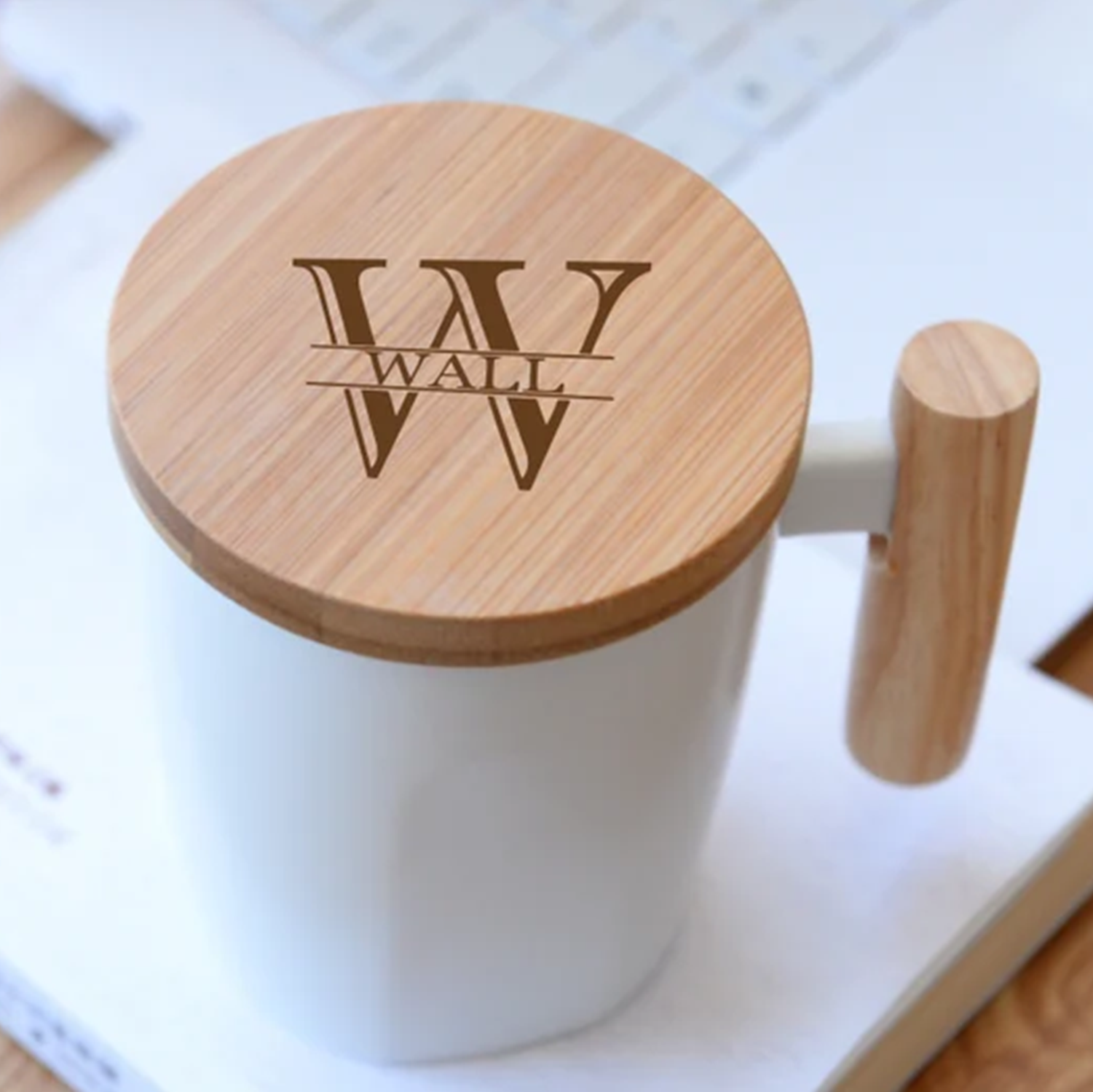 Wooden Handle Mug