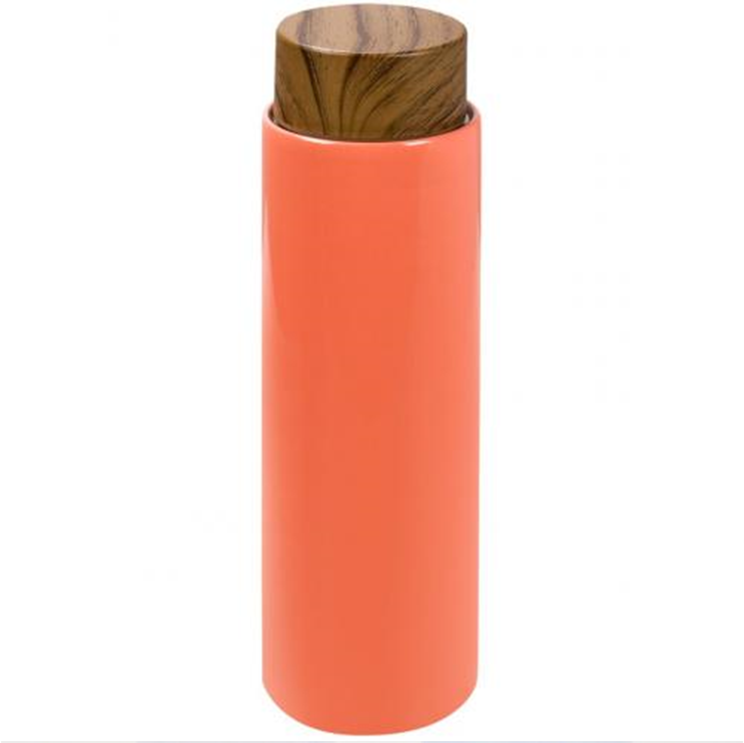 Colored Flask With Wooden Cover - Image 4