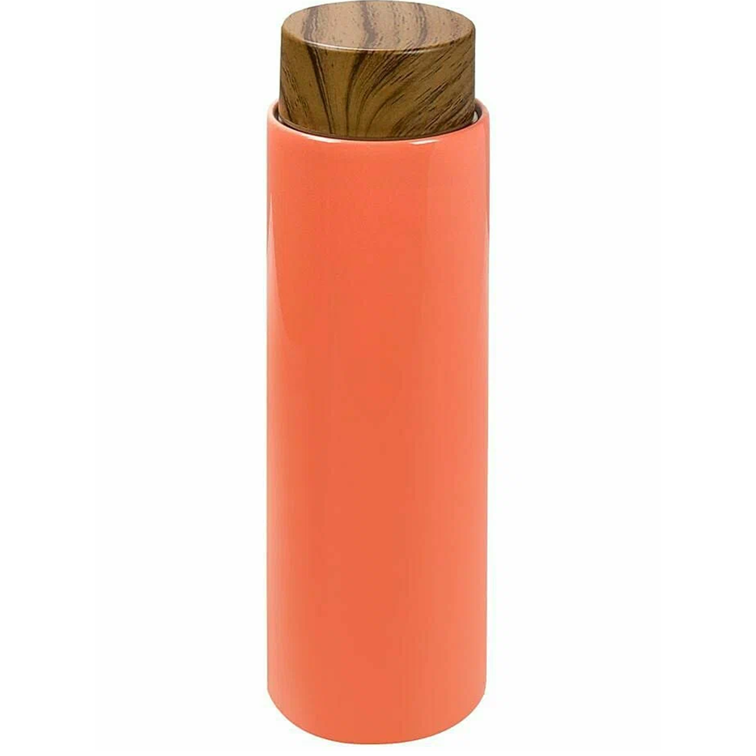 Colored Flask With Wooden Cover