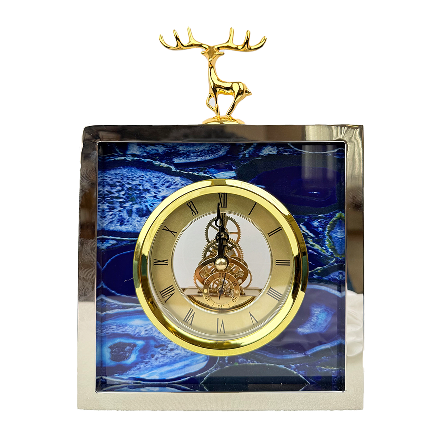 Luxury Deer Head Desk Clock