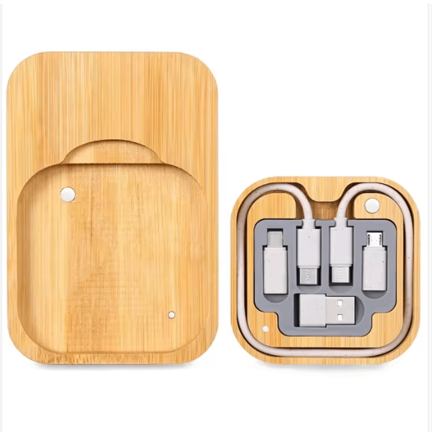 Wireless Bamboo Charging set - Image 3