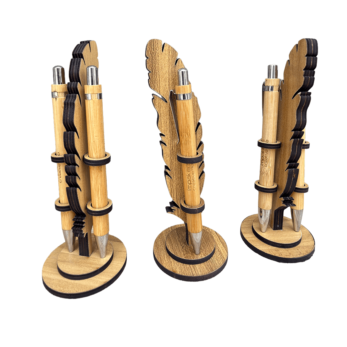 Customizable Wooden Pen Holder