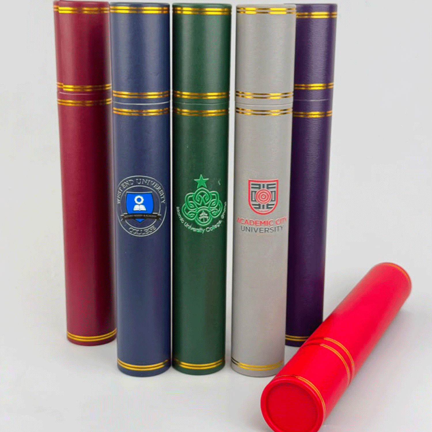 Leatherette Certificate Holder Tube