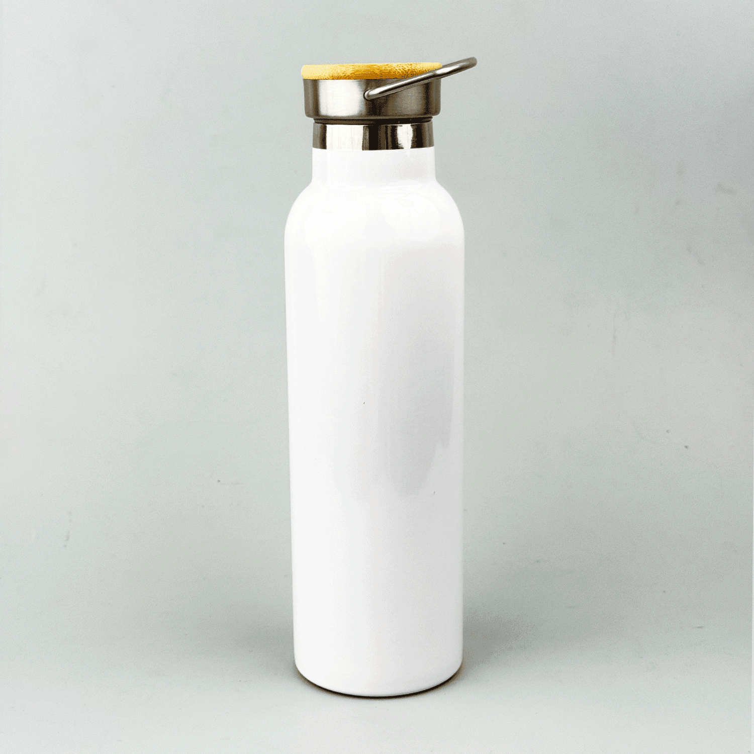 Bamboo Lid Insulated Water Bottle