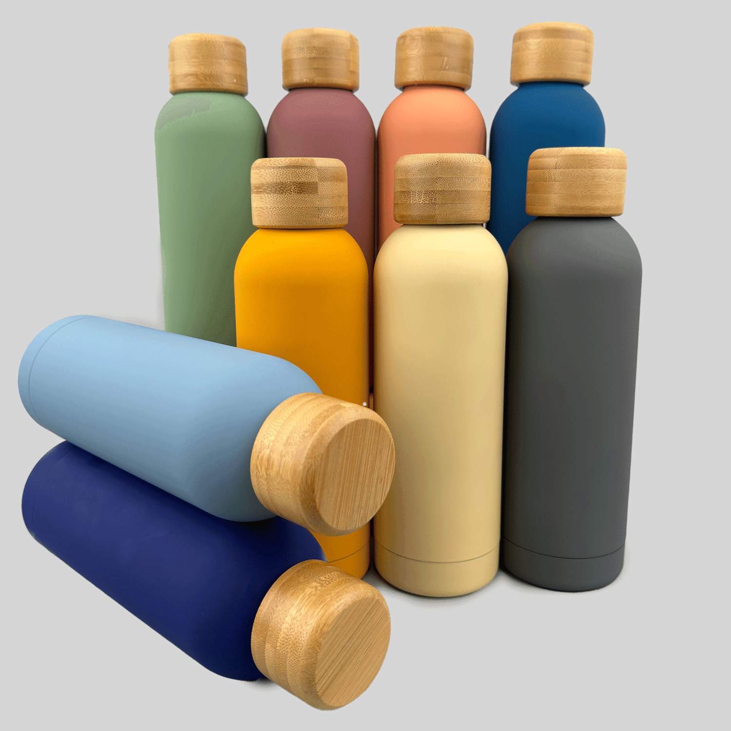 Velvety Flask with Wooden Lid